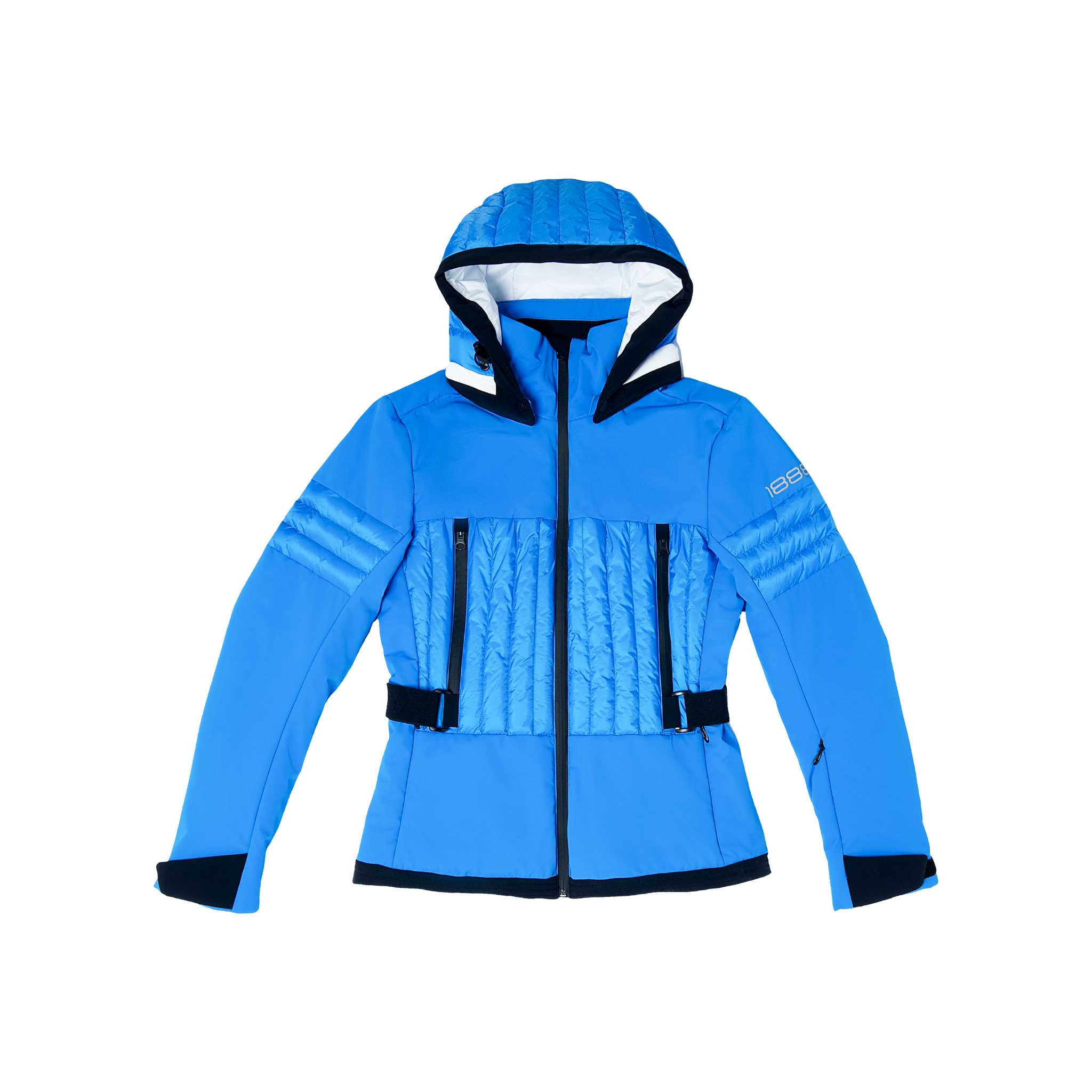 Ski Puffer Jacket In Sky Blue - Sky Blue
