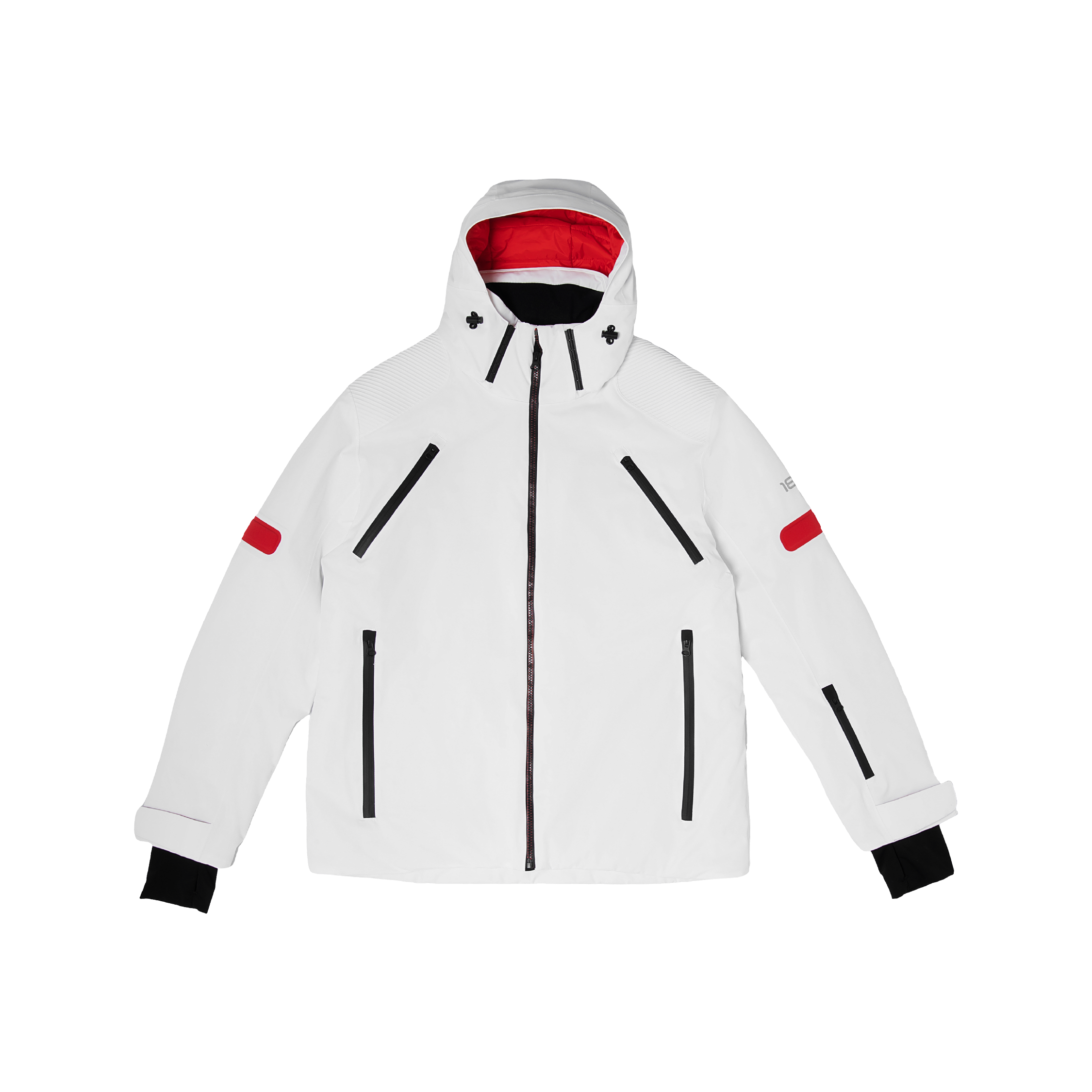 Ski Jacket In White & Red White 1886 fashion