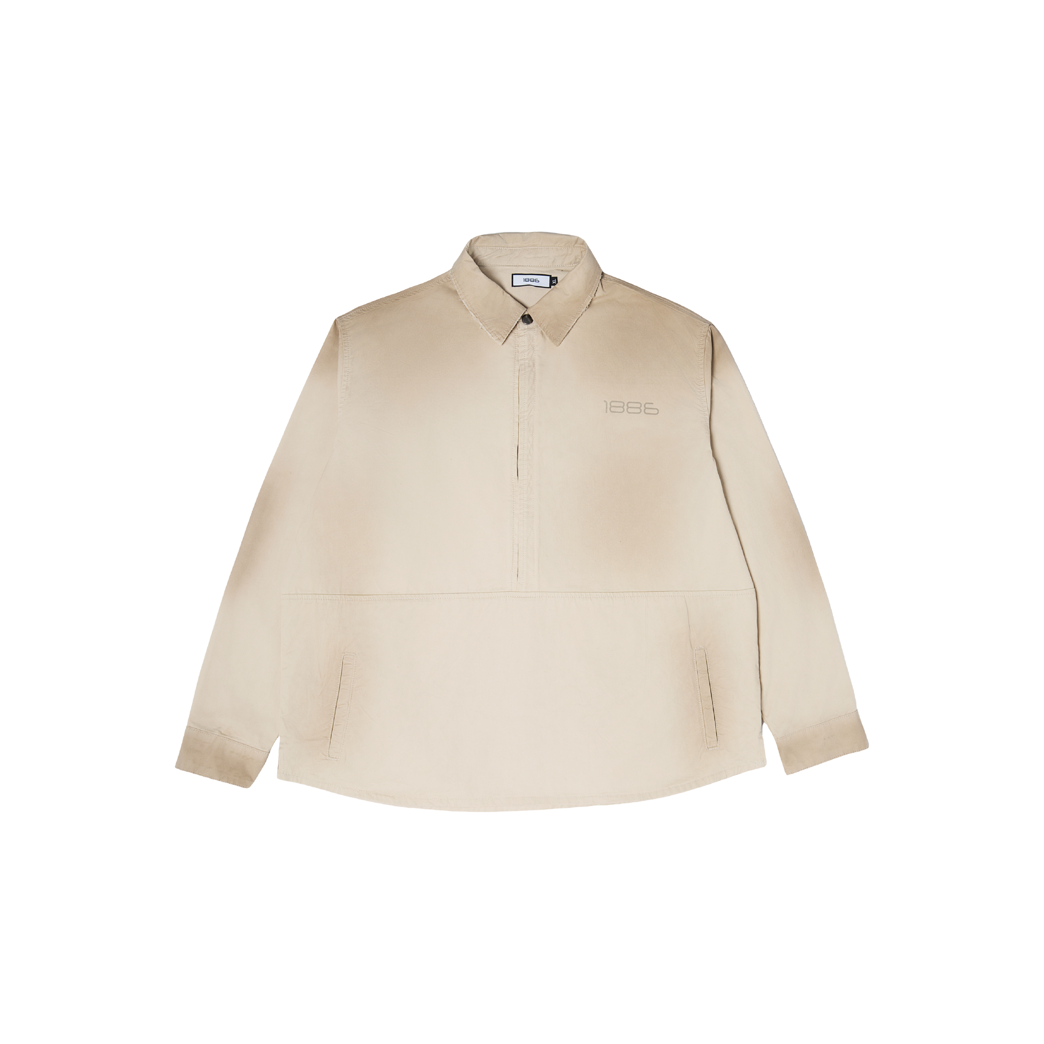 Shirt With Patches - Beige