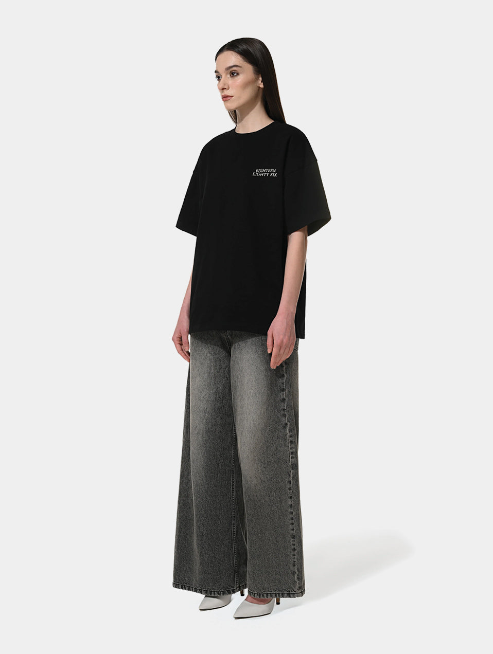 1886 Classic oversized T-shirt- BLACK