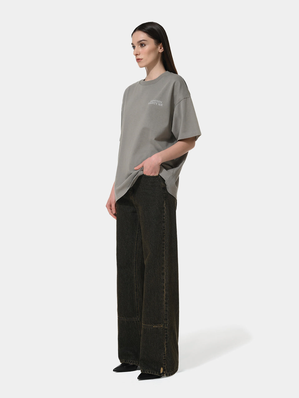 1886 Classic oversized T-shirt -GREY