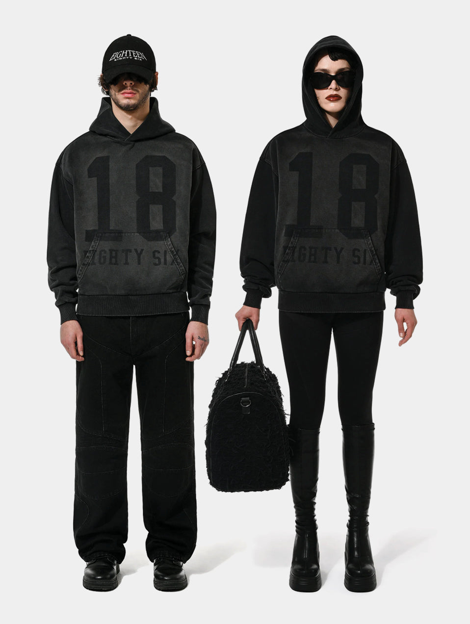 1886 SHADOW HOODIE- BLACK