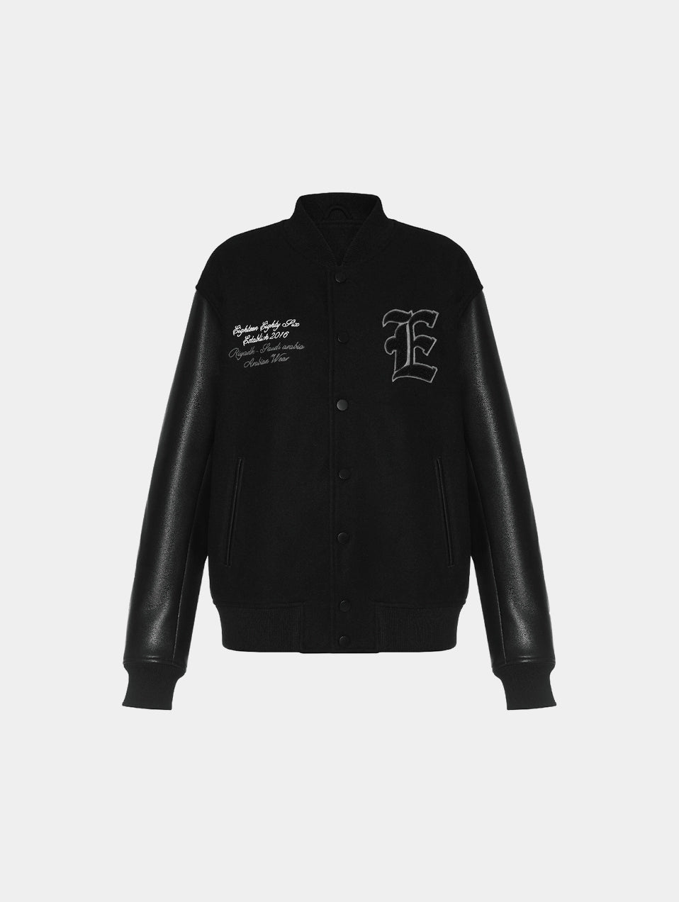 1886 VARSITY JACKET - BLACK