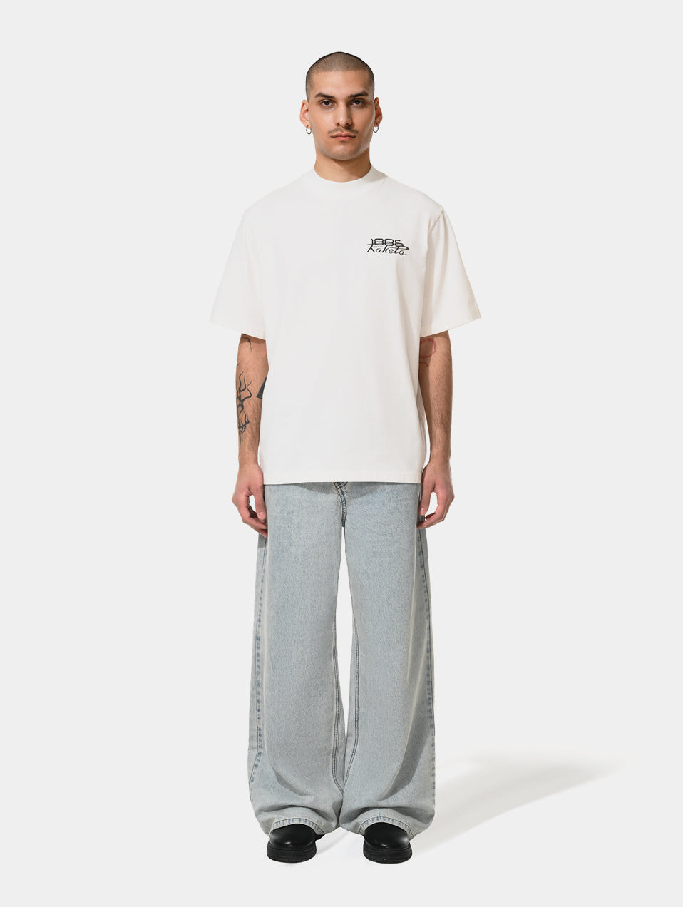 1886 X RAKETA TIMEPIECE TEE - WHITE