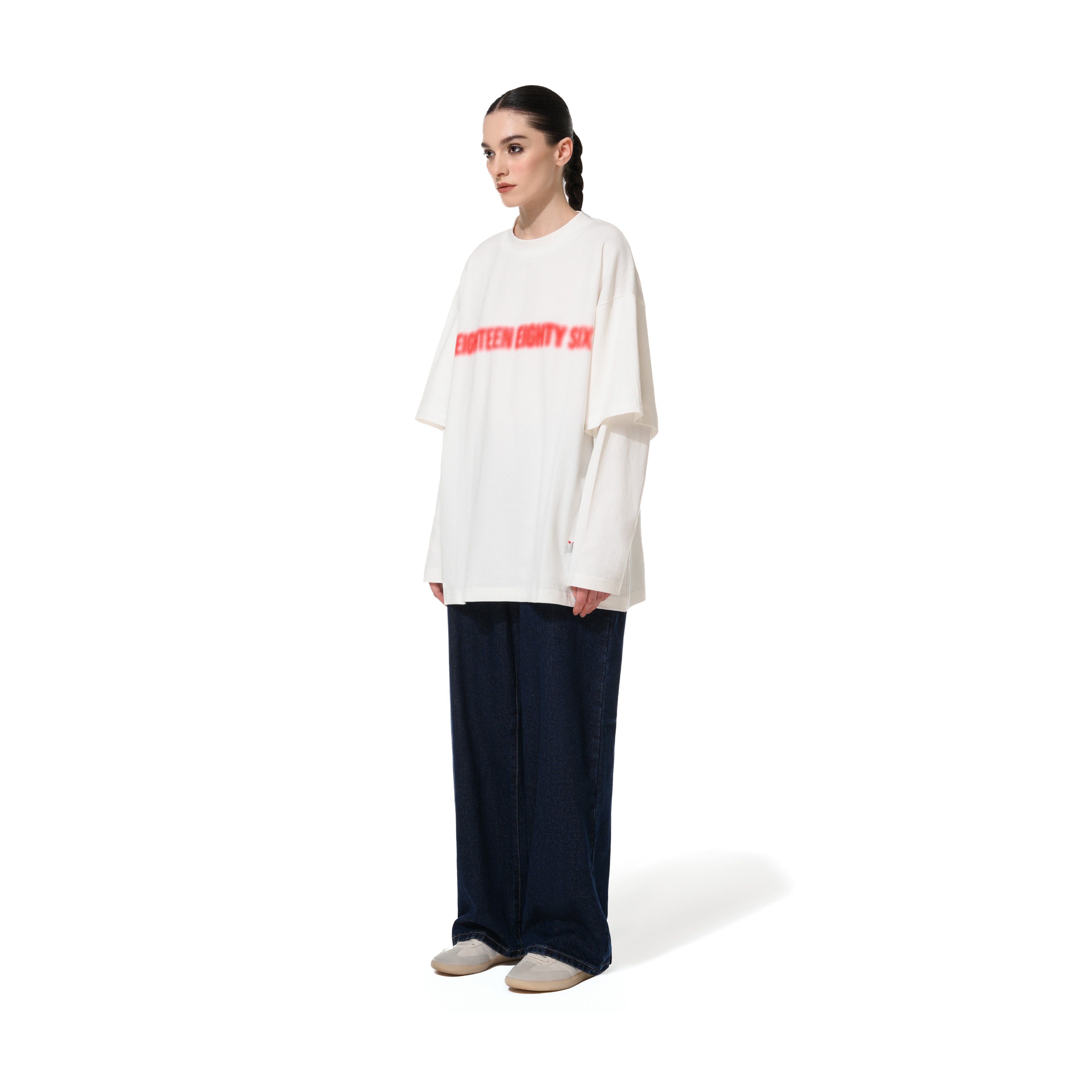 DOUBLE T- SHIRT - OFF WHITE