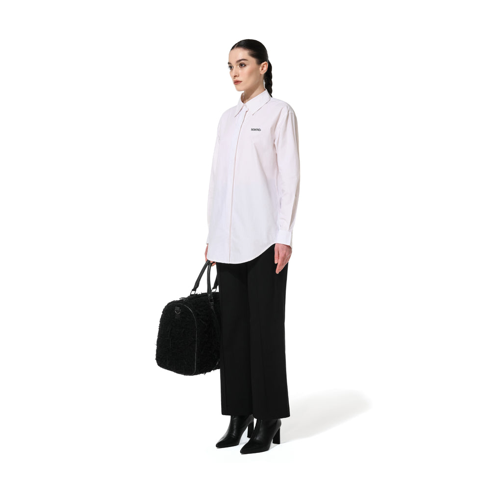 SPLIT BACK SHIRT- WHITE