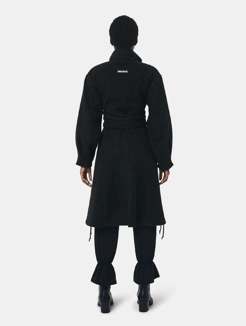 BLACK BELL SLEEVE COAT
