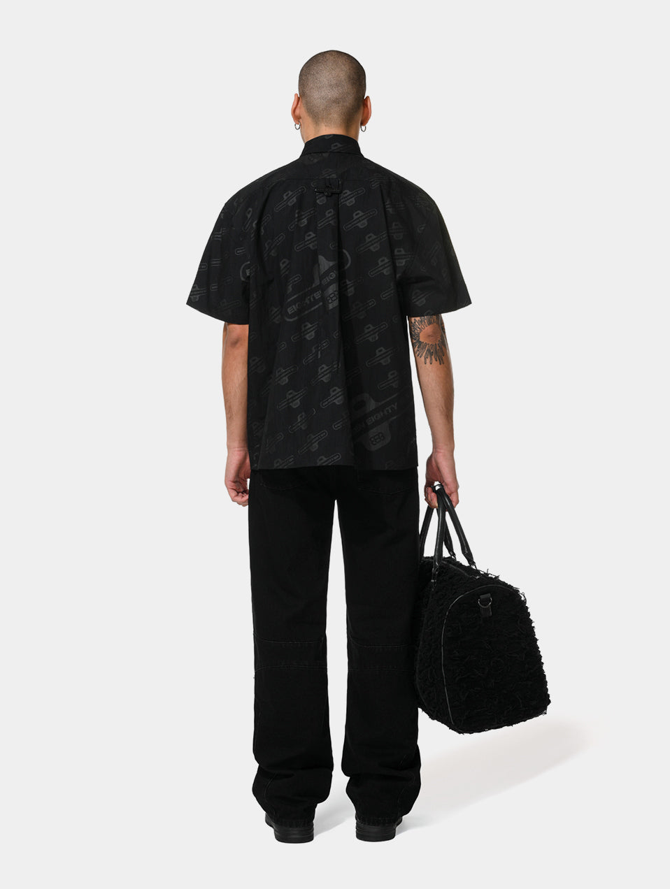 BLACK MONOGRAM SHIRT