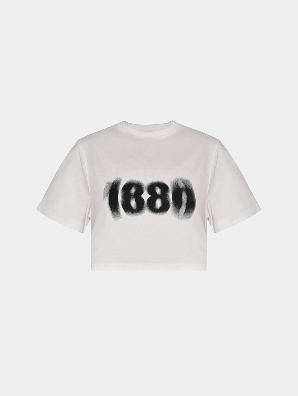 BLURED 1886 CROPPED TEE - WHITE