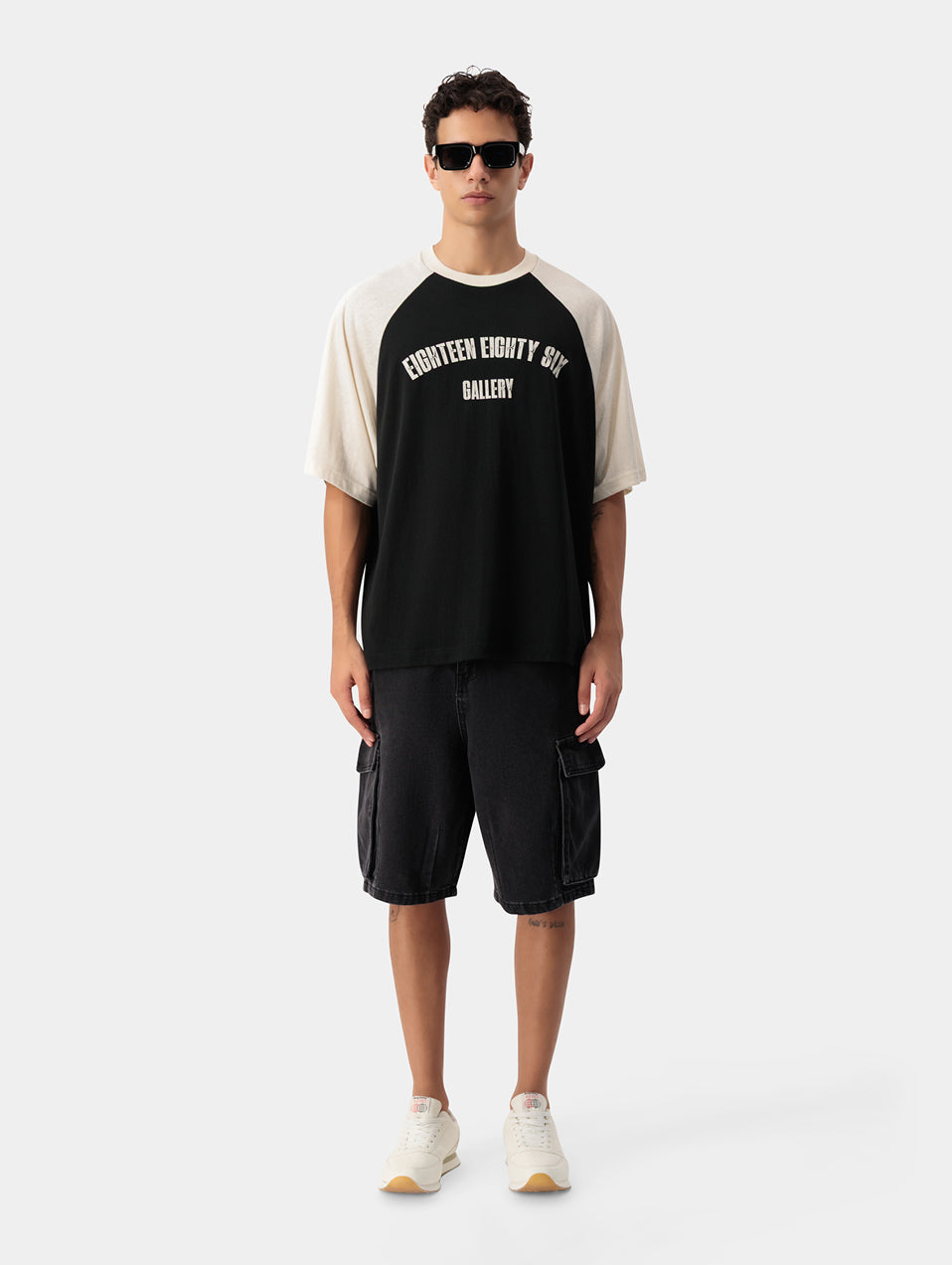 CARGO DENIM SHORTS