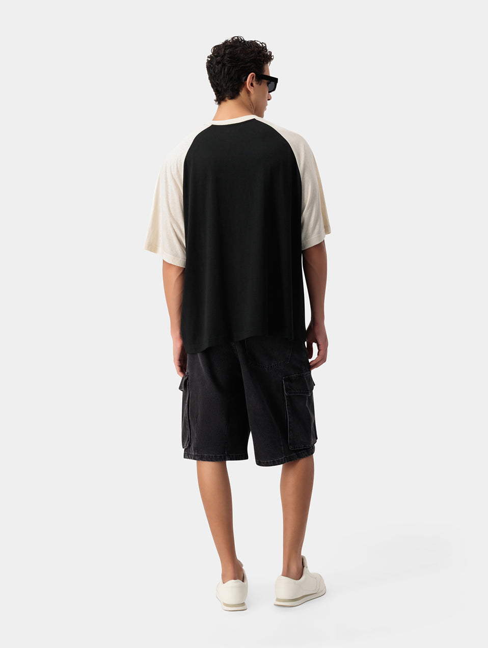 CARGO DENIM SHORTS