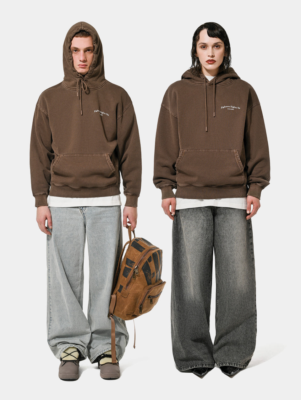 CLASSIC 1886 GALLERY HOODIE - BROWN