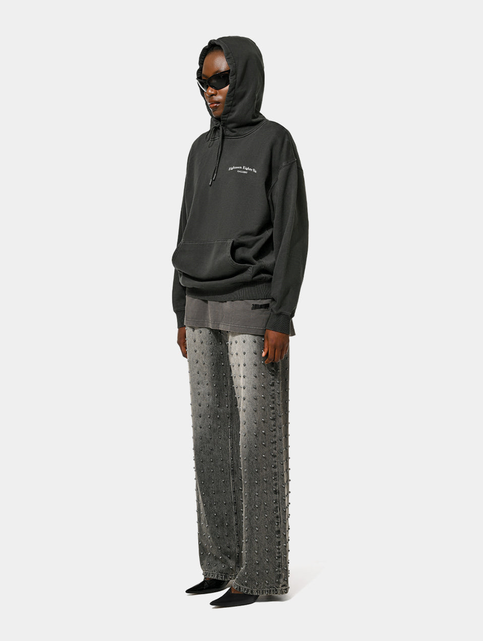 CLASSIC 1886 GALLERY HOODIE - DARK GREY