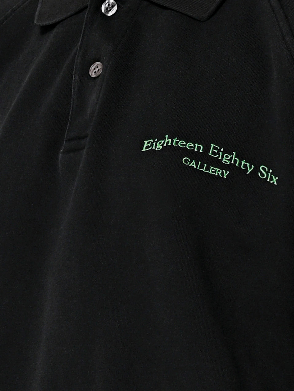 CLASSIC POLO SWEATSHIRT  - BLACK