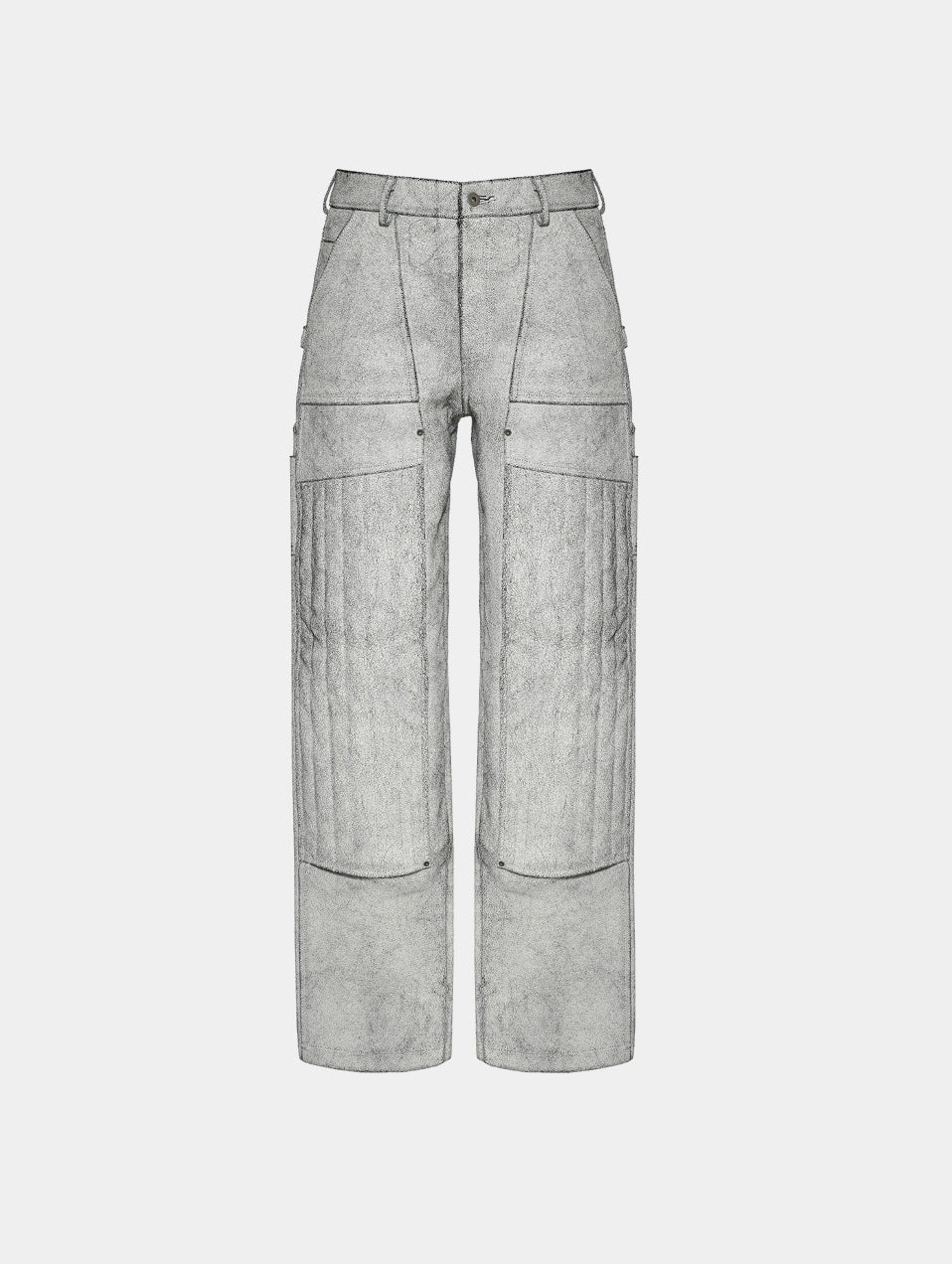 CRACKED LEATHER PADDED  PANT