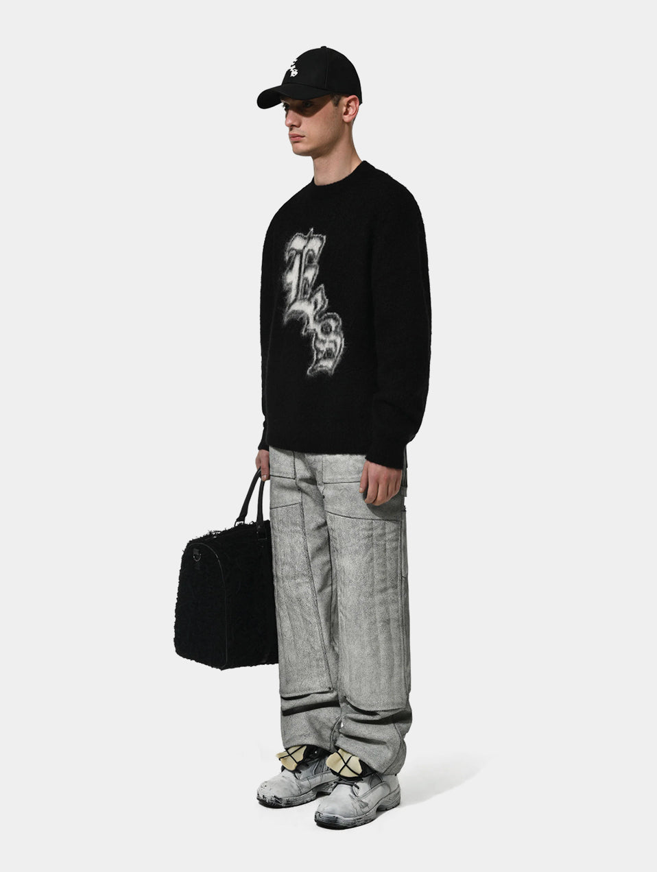 CRACKED LEATHER PADDED  PANT