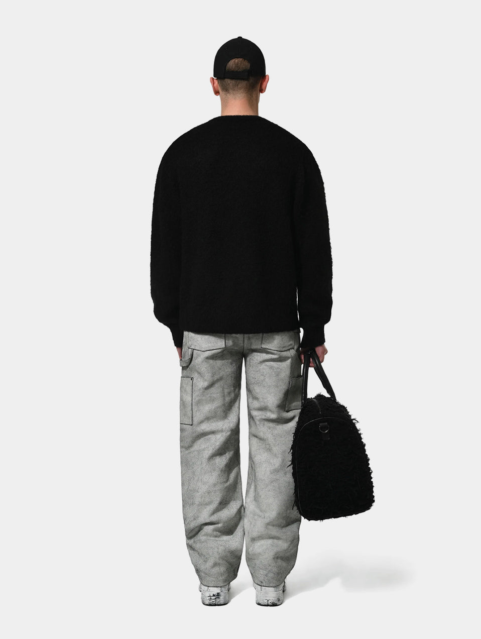 CRACKED LEATHER PADDED  PANT