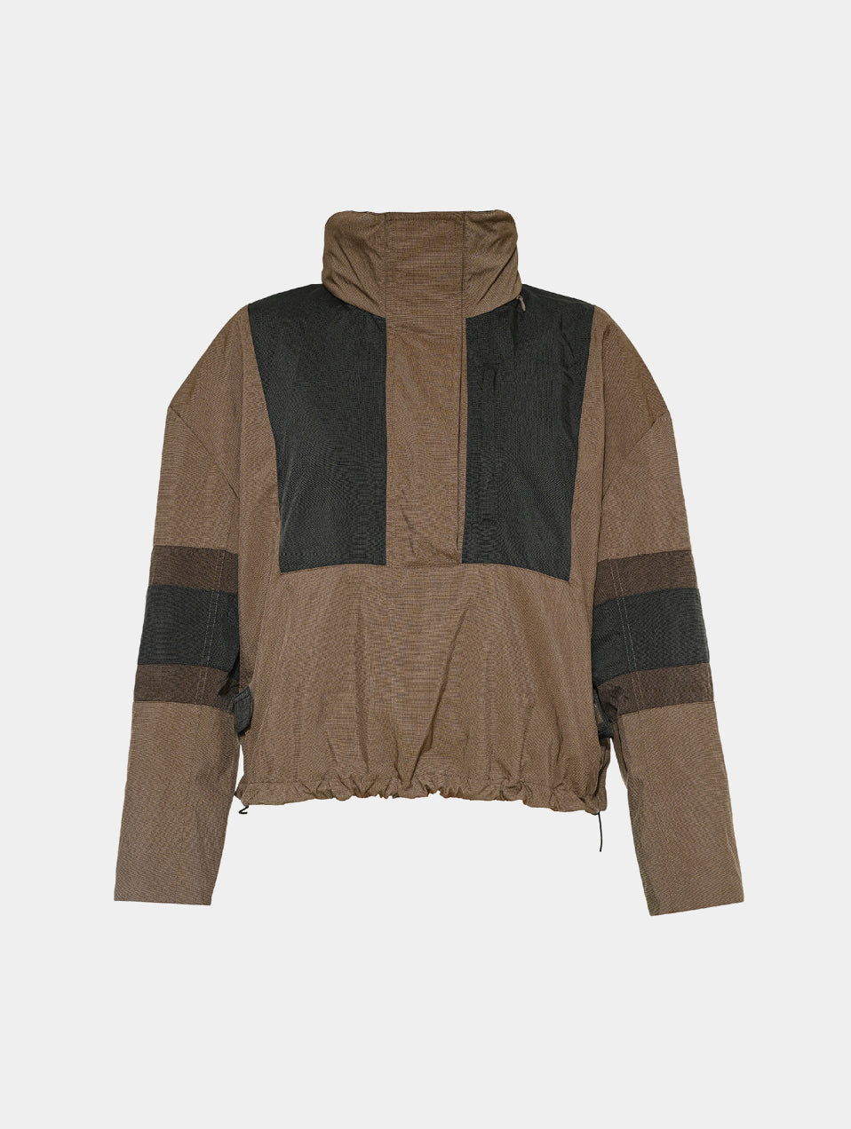CROPPED TECH ANORAK - MOCHA
