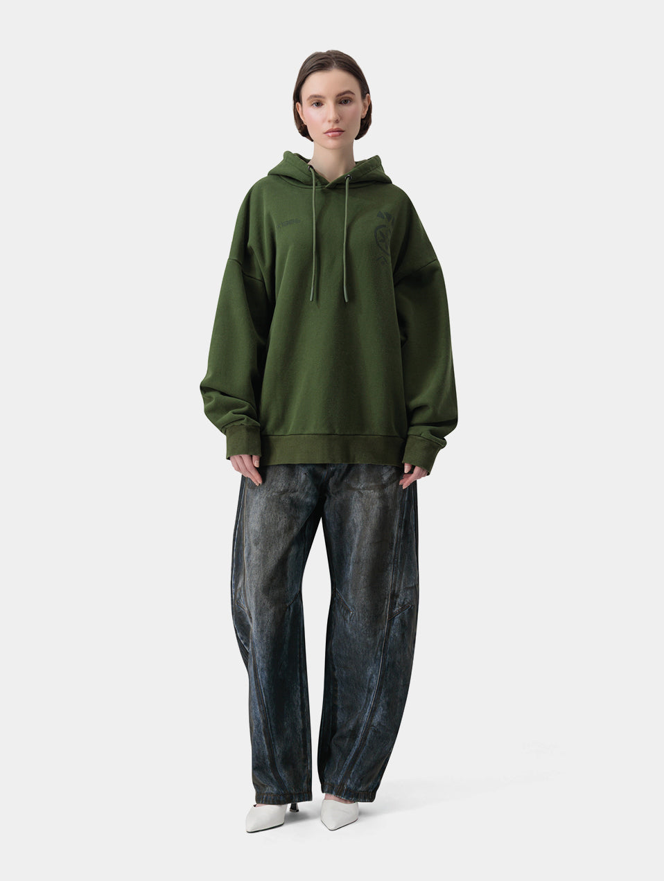 DIRTY WASHED DIAGONAL DENIM