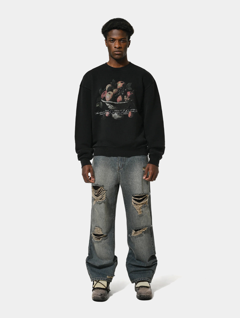 DISTRESSED DENIM - BLUE