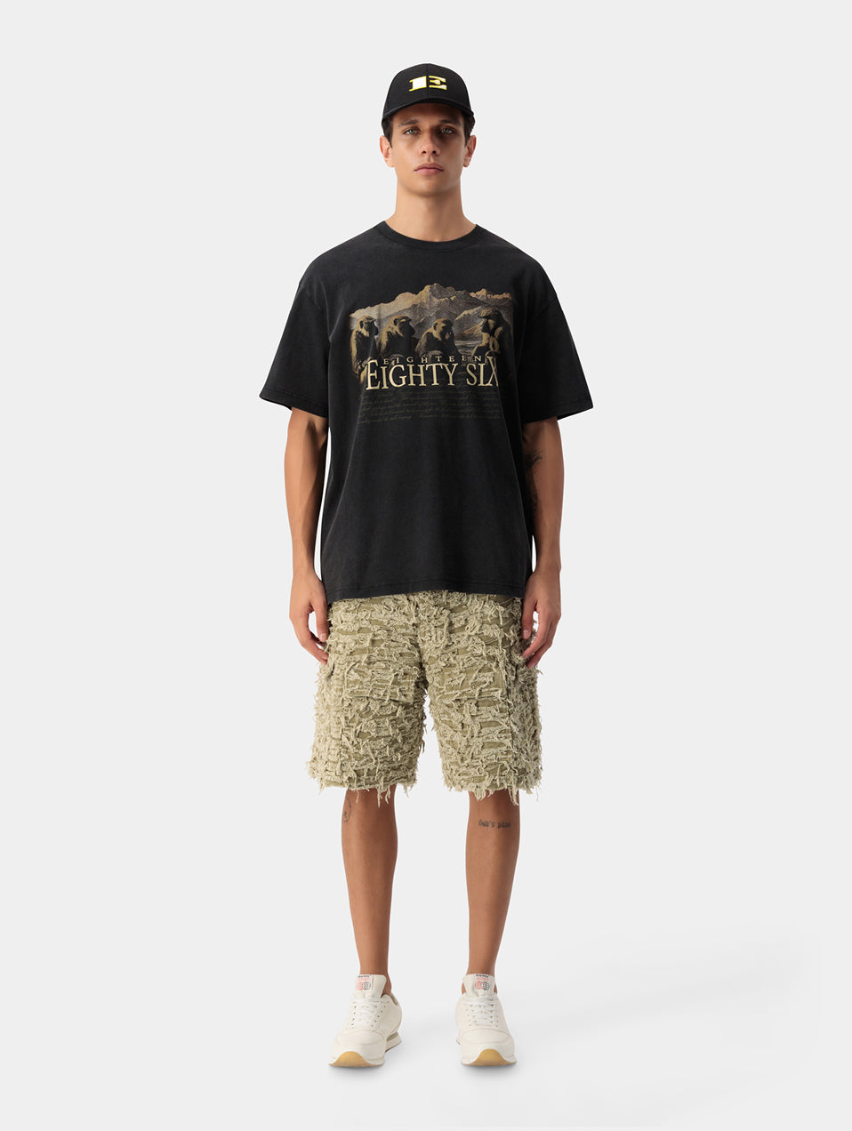 DISTRESSED UTILTY SHORTS
