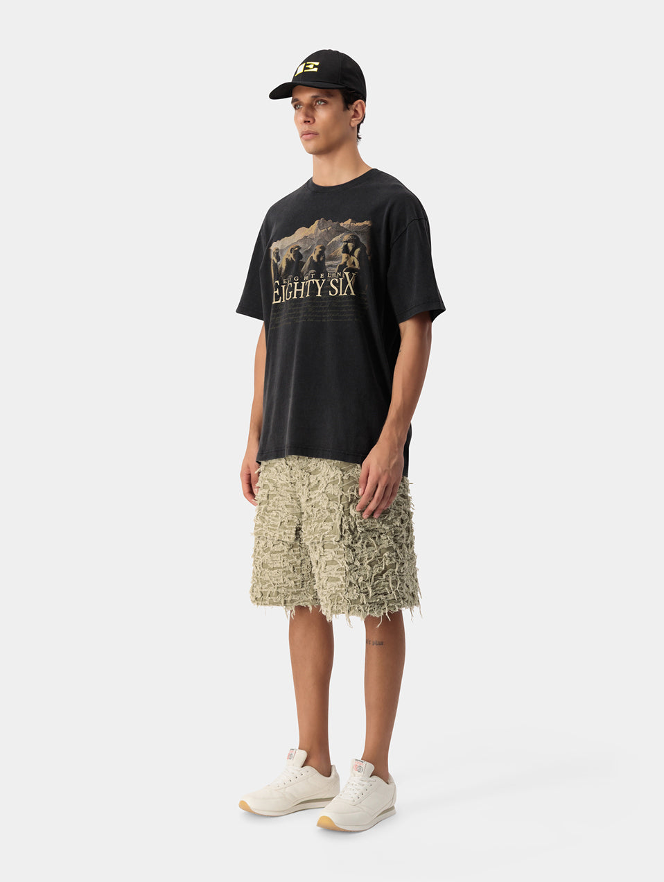 DISTRESSED UTILTY SHORTS