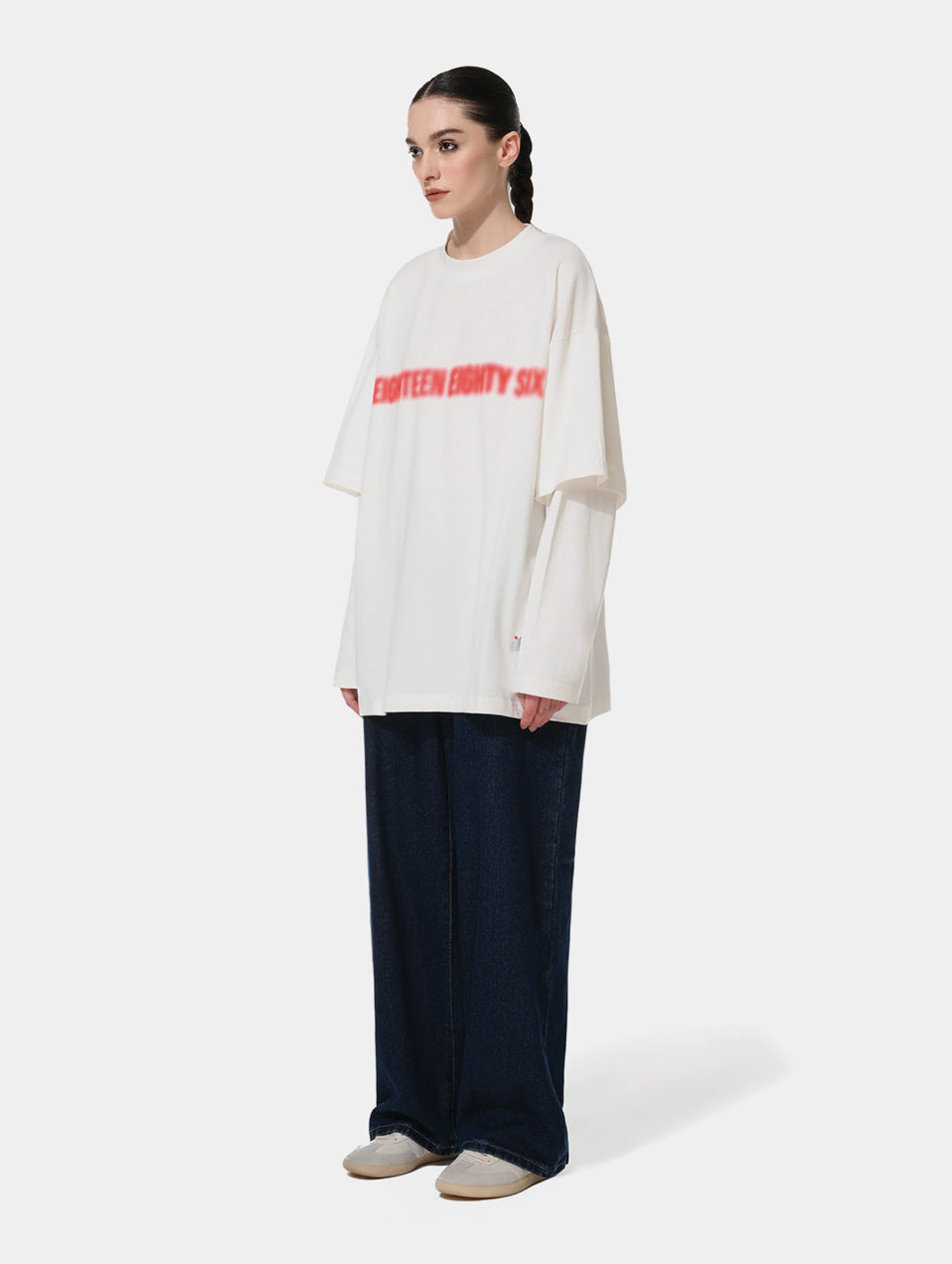 DOUBLE T- SHIRT - OFF WHITE