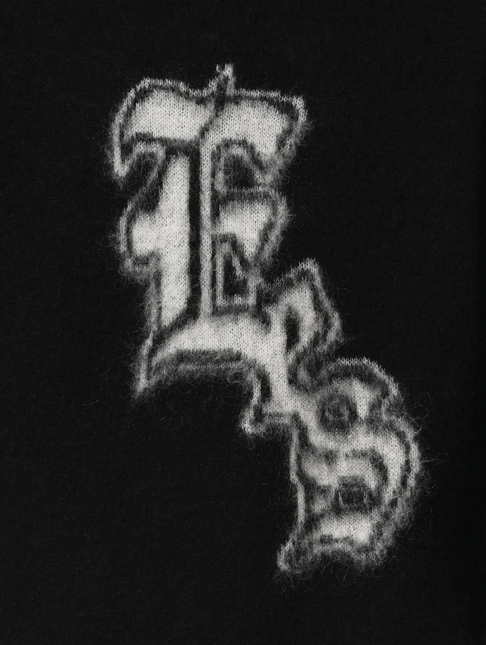 EES BRUSHED MOHAIR SWEATER - BLACK
