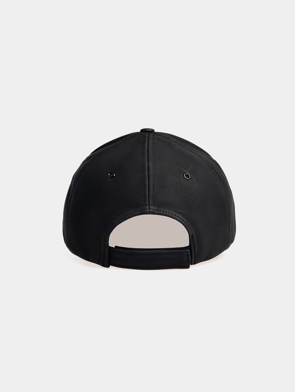 EES FAUX LEATHER CAP - BLACK
