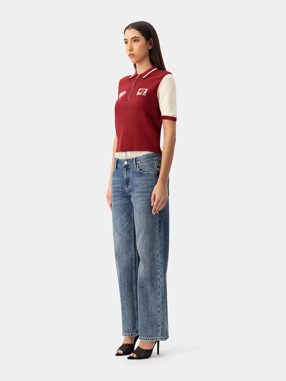 EES KNIT ZIP POLO