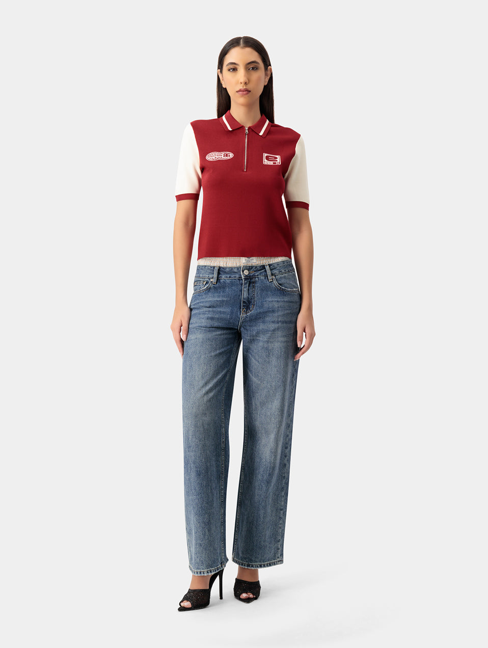 EES KNIT ZIP POLO