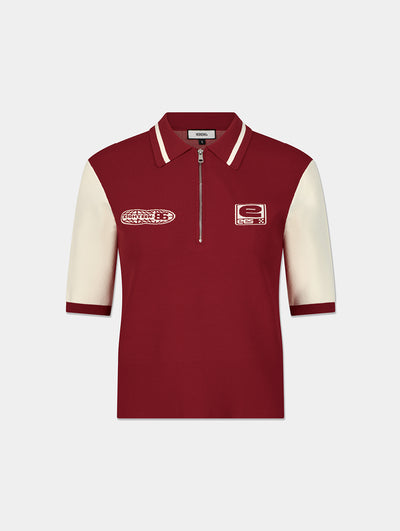 EES KNIT ZIP POLO