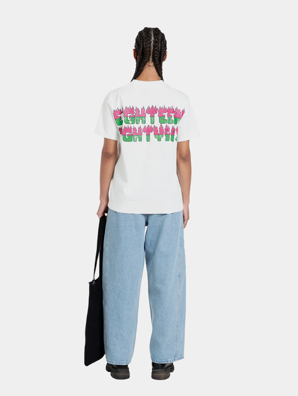 FLAMES EES LOGO T-SHIRT - OFF WHITE