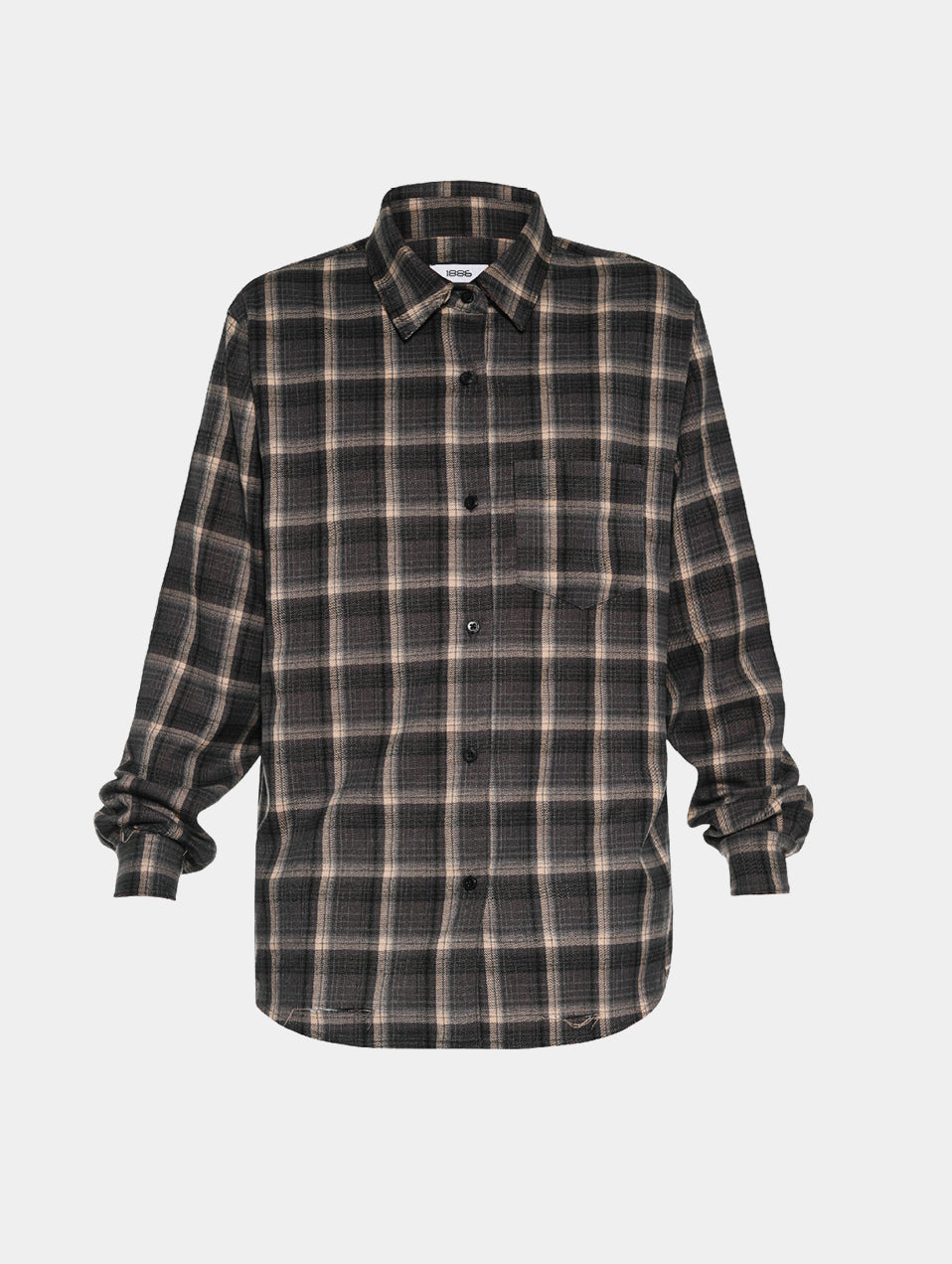 FLANNEL CHECK SHIRT - BLUE