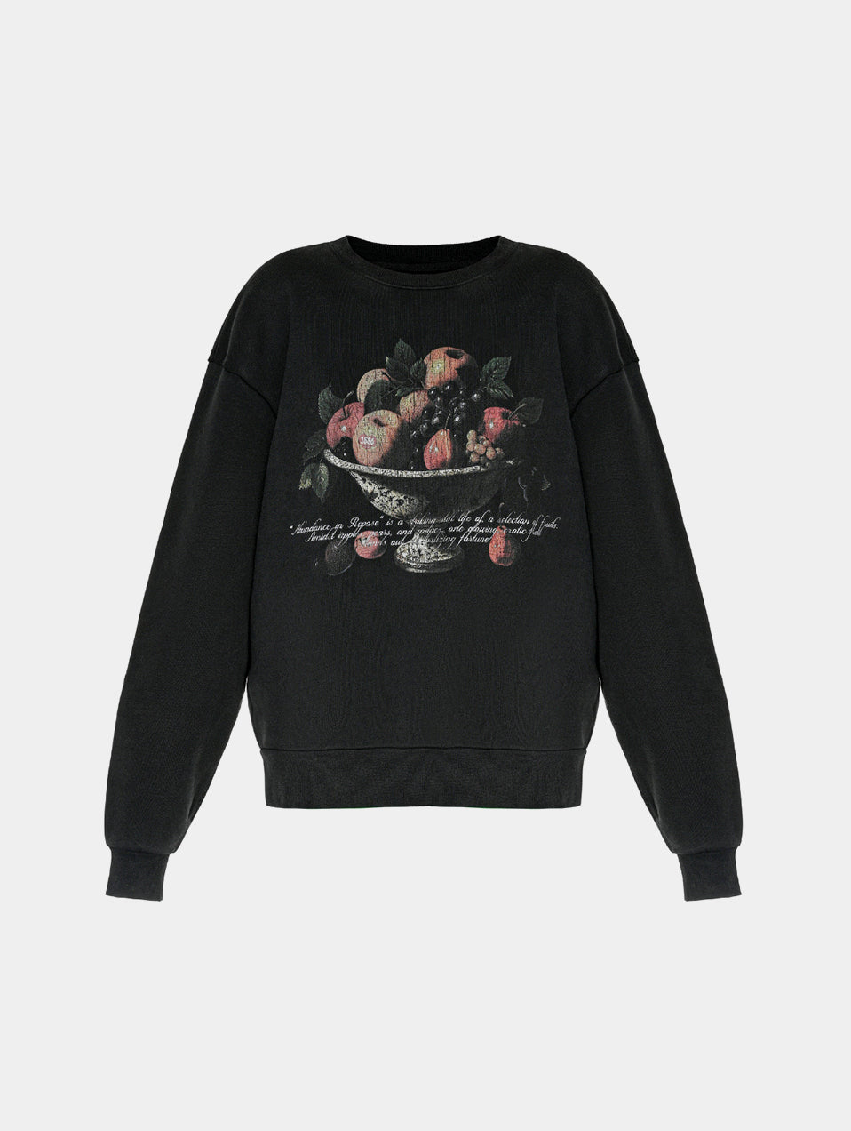 FRUIT BOWL SWEATSHIRT - BLACK