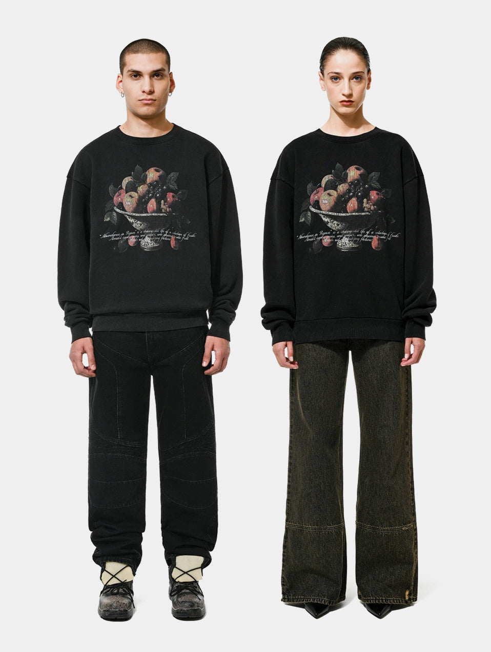FRUIT BOWL SWEATSHIRT - BLACK