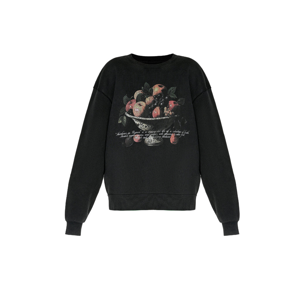 FRUIT BOWL SWEATSHIRT - BLACK