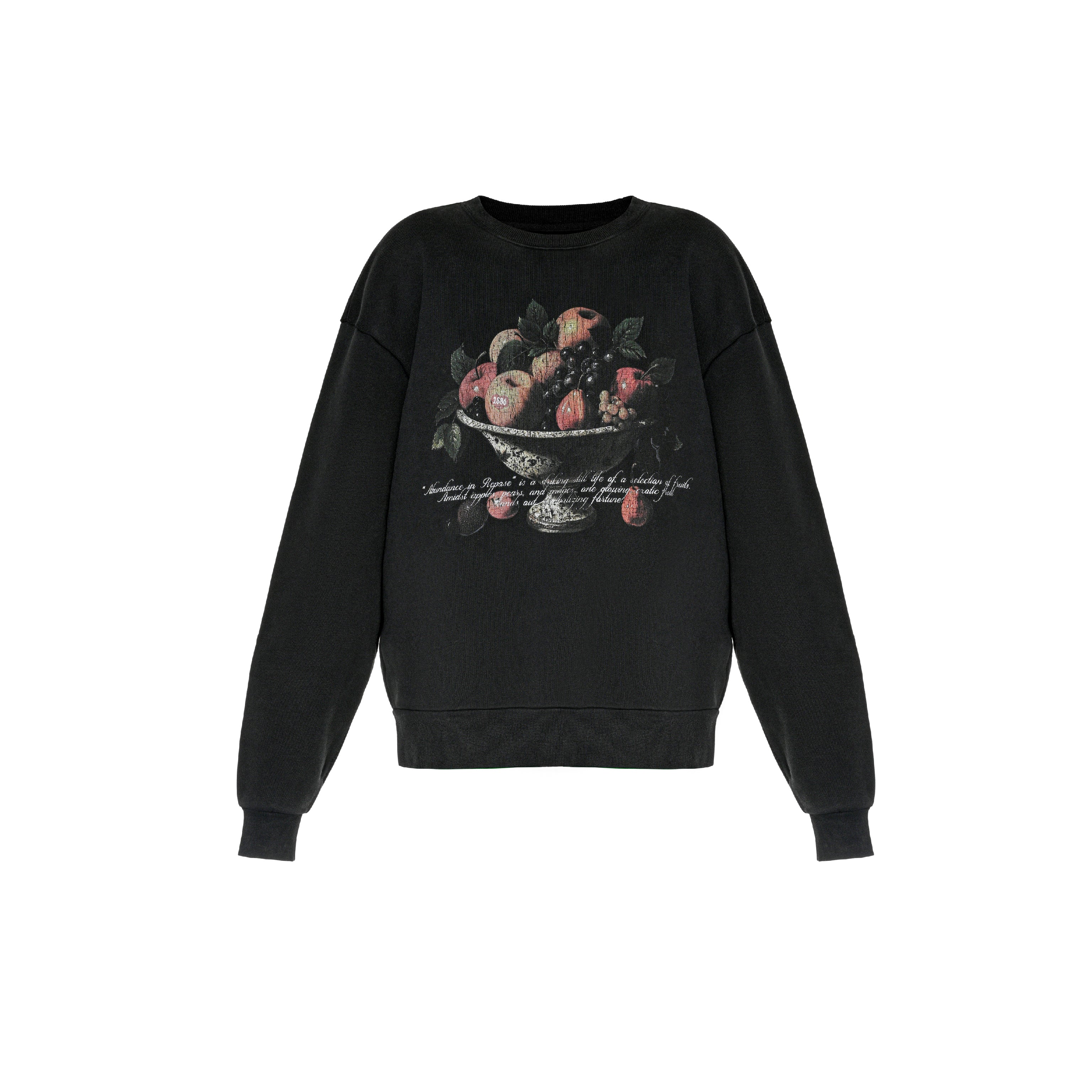 FRUIT BOWL SWEATSHIRT - BLACK