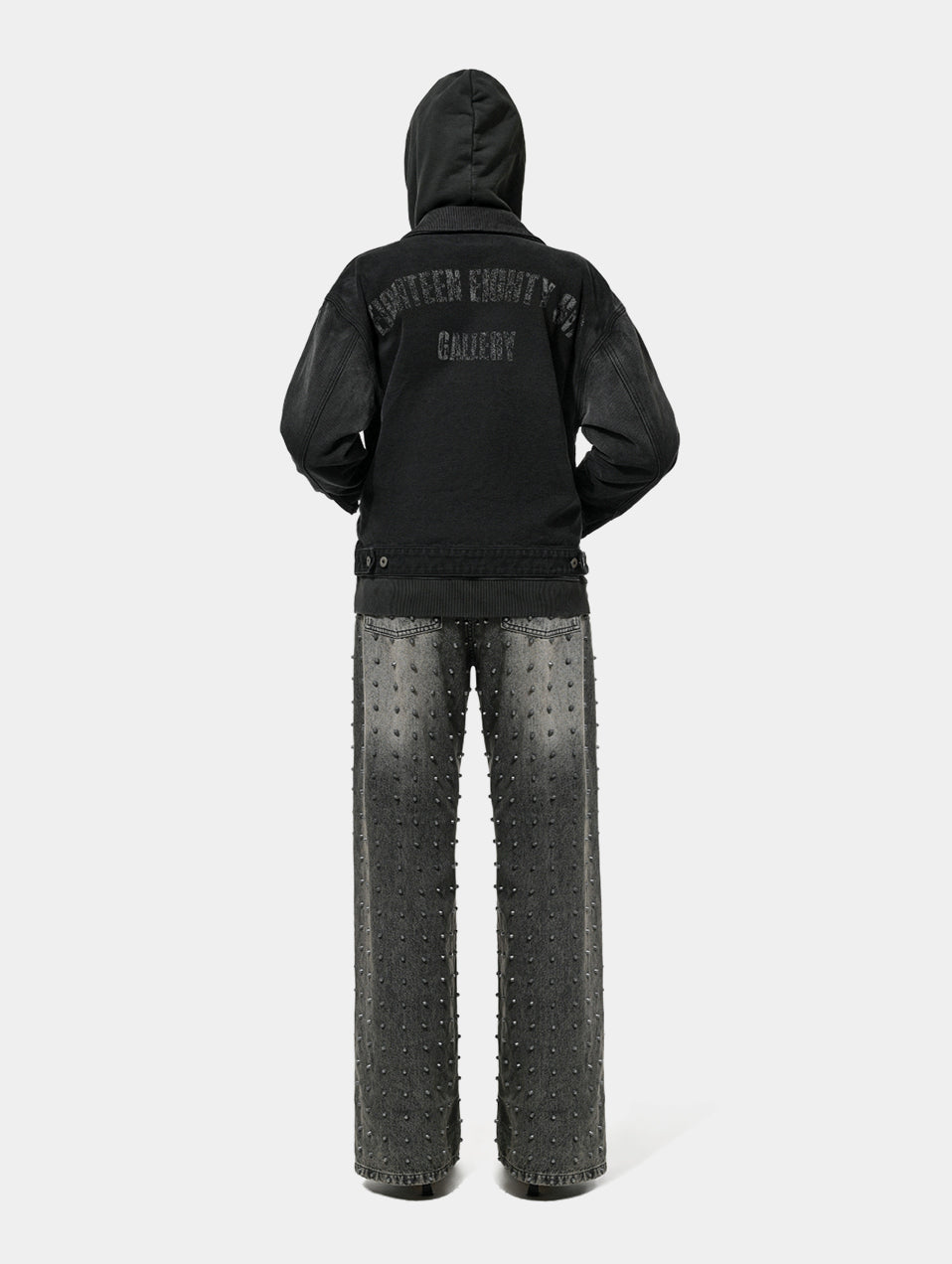 HEAVY WASHED WORK WEAR JKT - BLACK