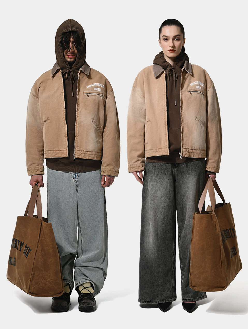 HEAVY WASHED WORK WEAR JKT - CAMEL