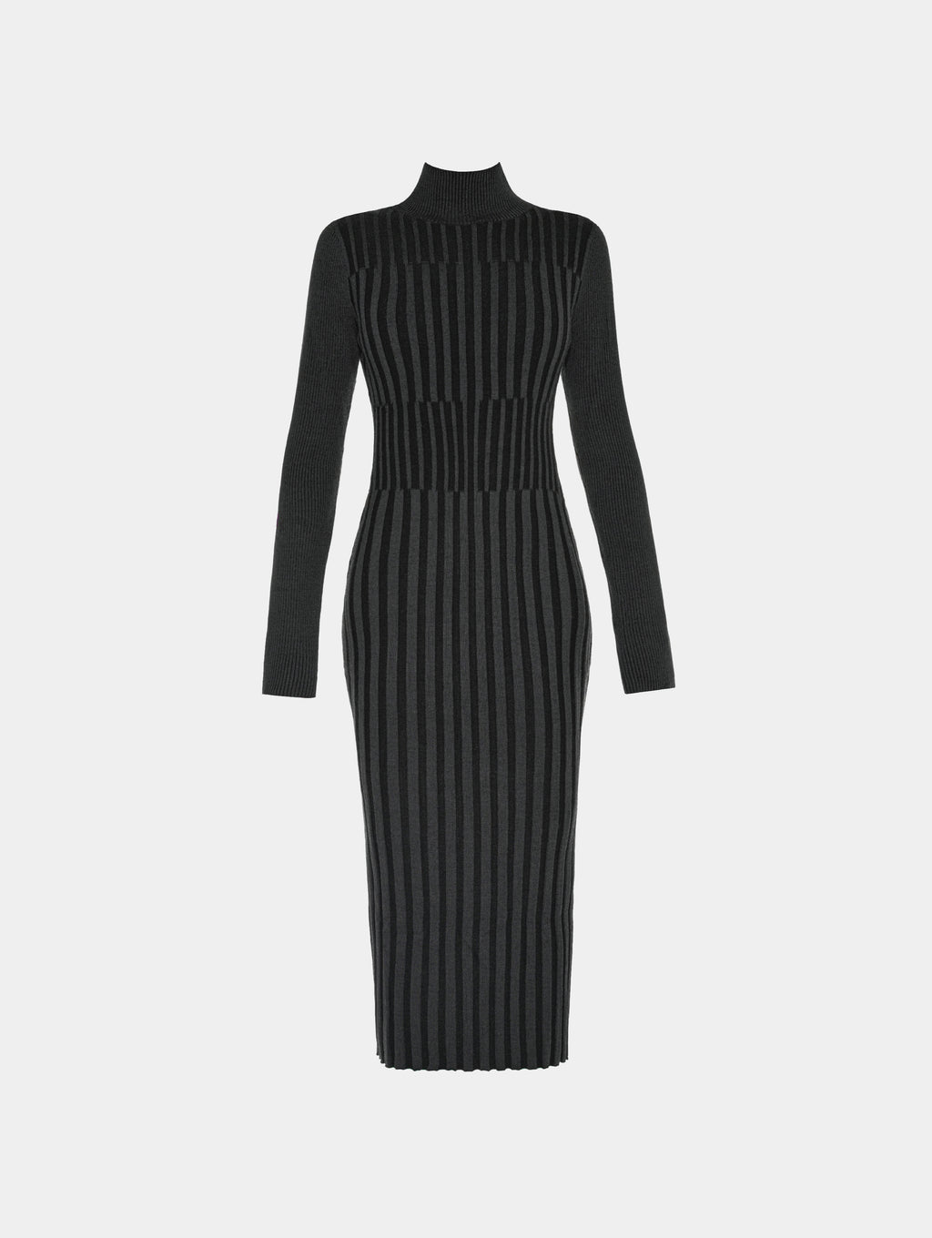 HIGH NECK KNITTED DRESS