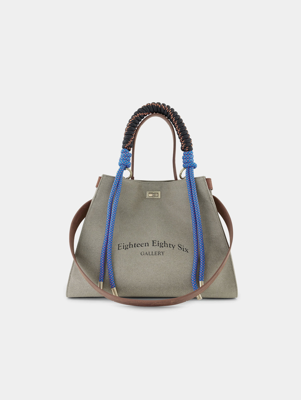 HYBRID HANDLE CANVAS BAG - SAND