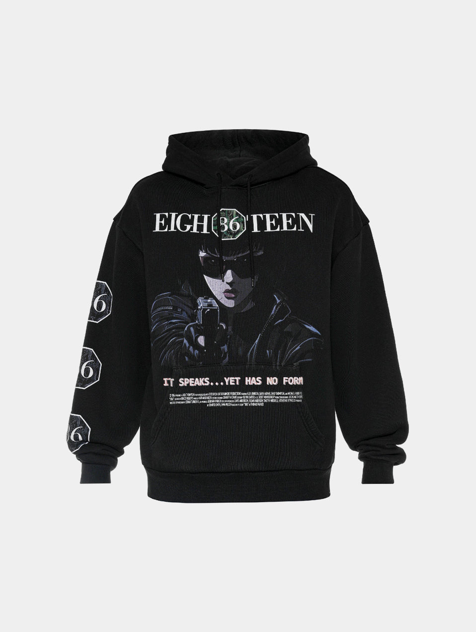 IT SPEAKS HOODIE - BLACK