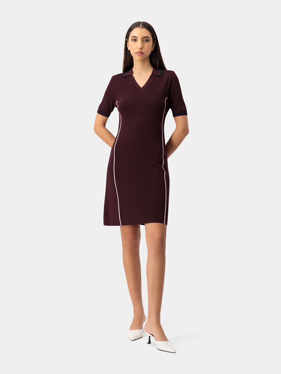 KNIT POLO DRESS