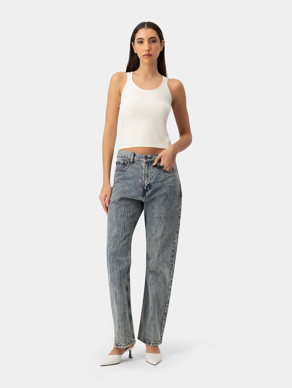 Light Wash Bootleg Jeans