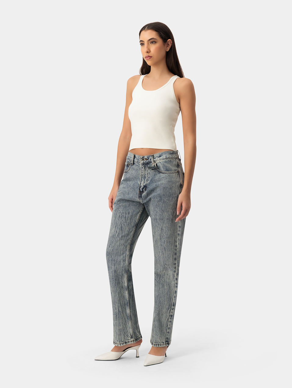 Light Wash Bootleg Jeans