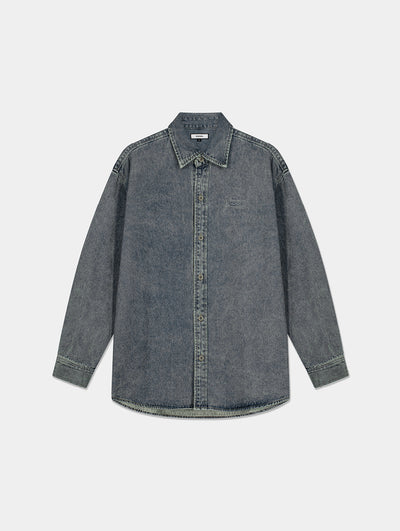 LIGHT WASH DENIM SHIRT