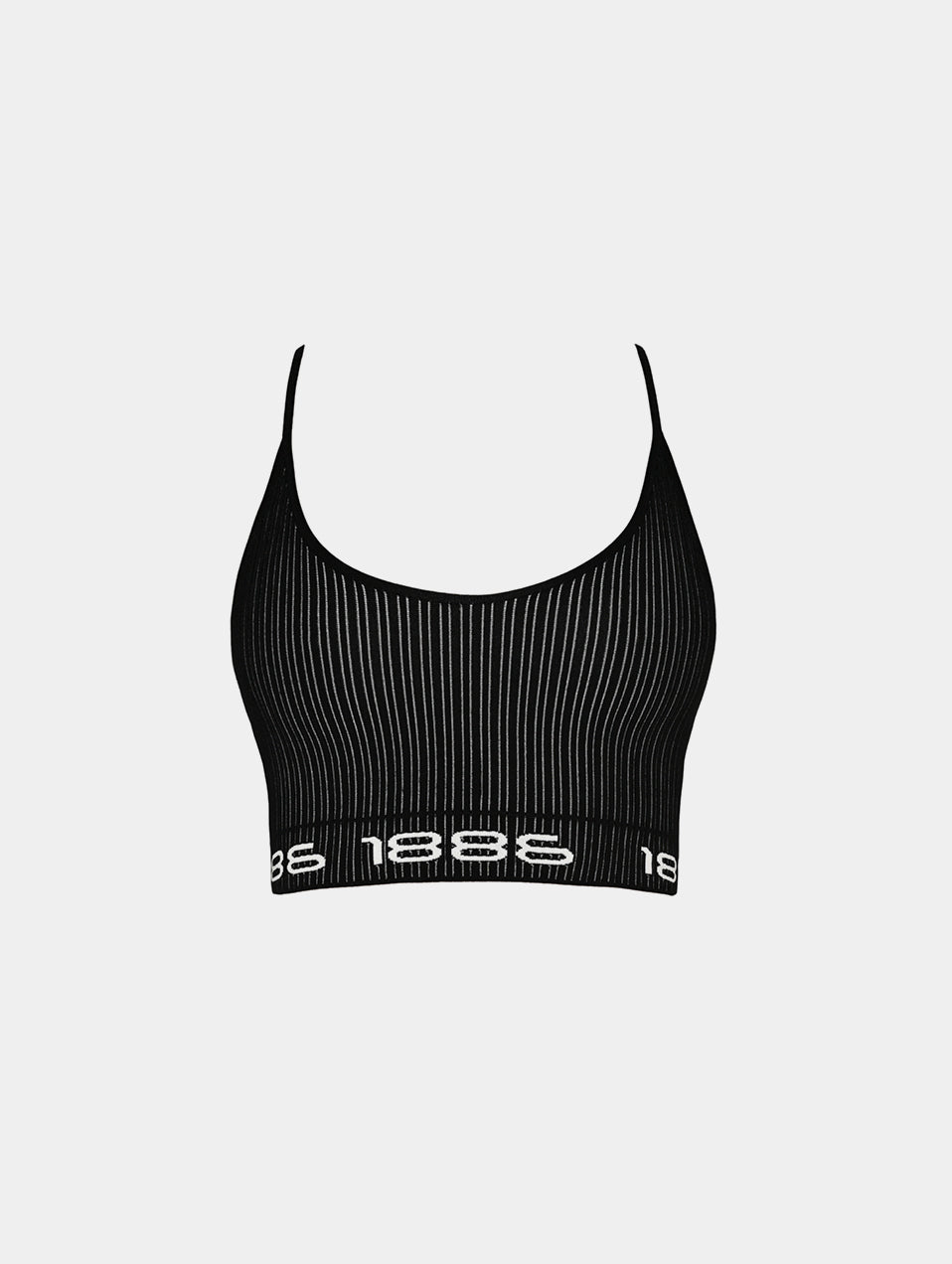 LOGO UNDER BAND CROP TOP