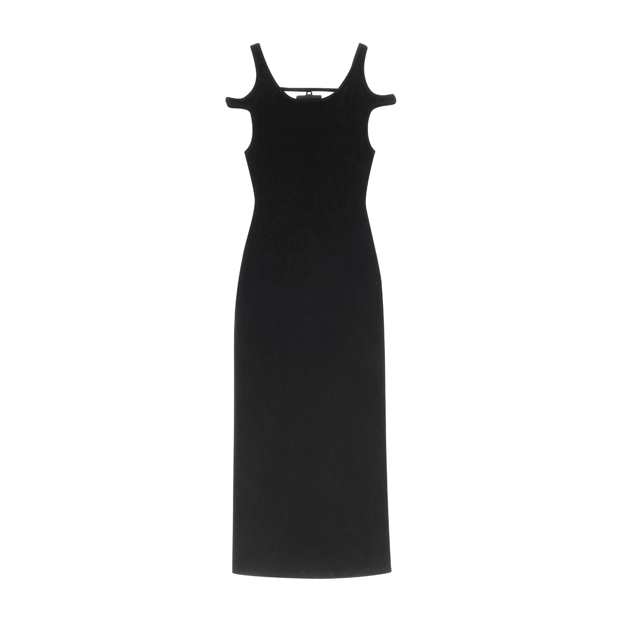 فستان محبوك - أسود