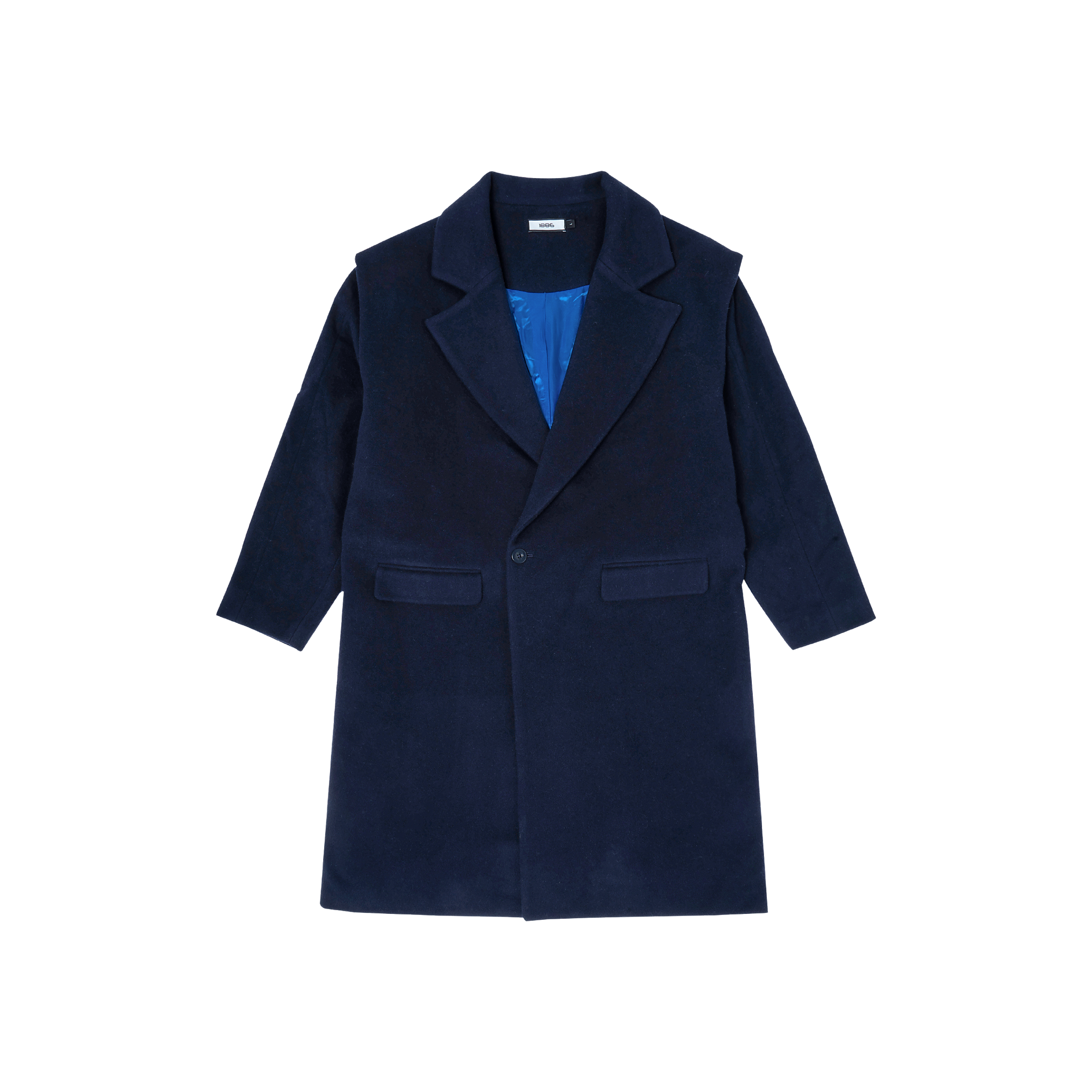 معطف طويل - أزرق داكن